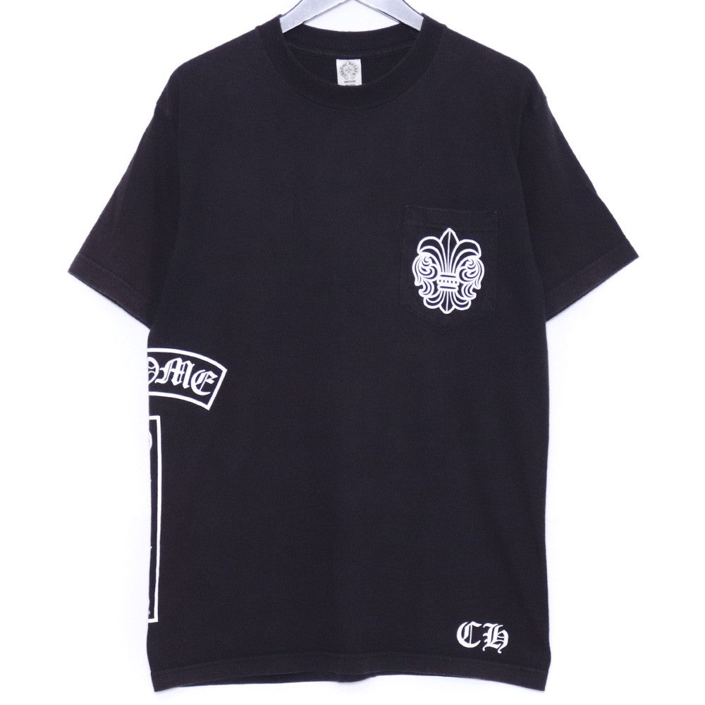 CHROME HEARTS OLD BS Flare T-Bar Pocket T-Shirt Black Size M