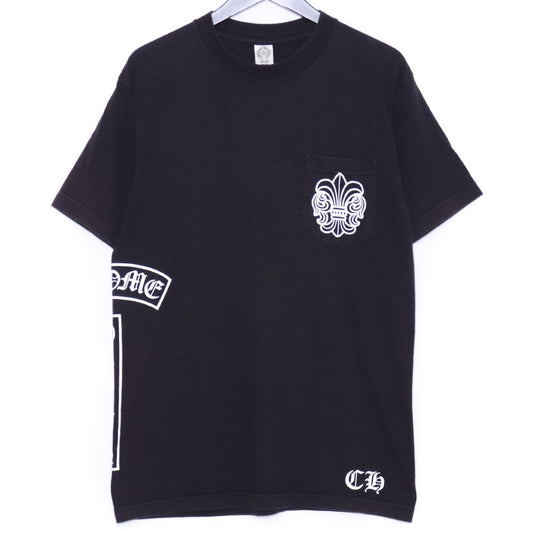 CHROME HEARTS OLD BS Flare T-Bar Pocket T-Shirt Black Size M