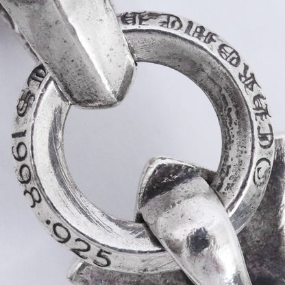 CHROME HEARTS CH Cross Small W Bale Pendant Silver Size F
