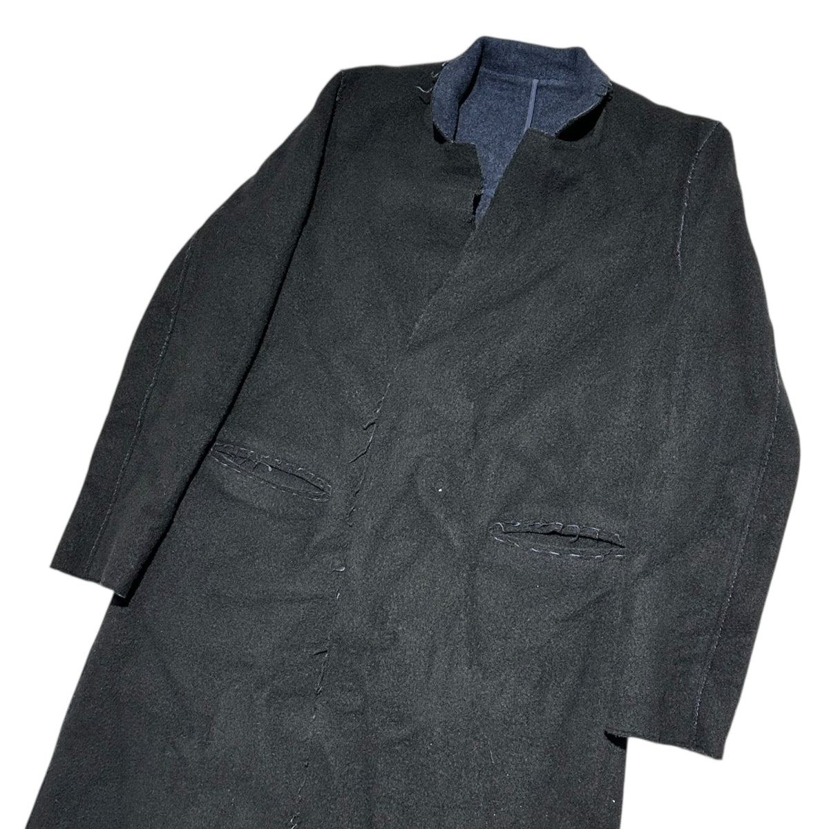 UNDERCOVER 16AW Inside-Out Wool Chester Coat Black Size 3