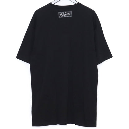 Raf Simons Oversized Printed Holes T-Shirt Black Size S