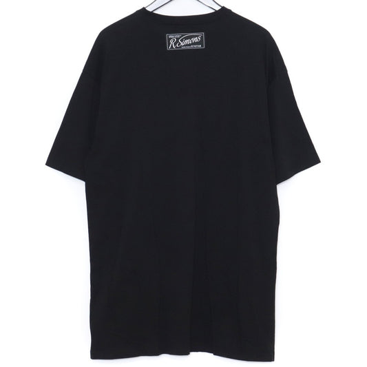 Raf Simons Oversized Printed Holes T-Shirt Black Size S