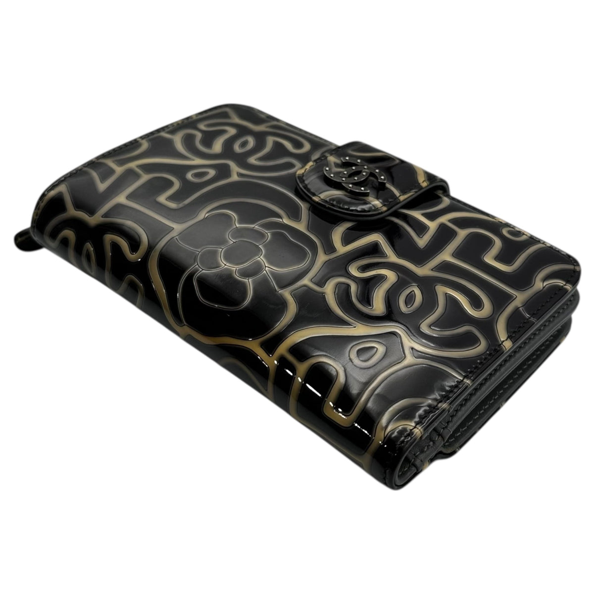 CHANEL Camellia Coco Mark Wallet Multi