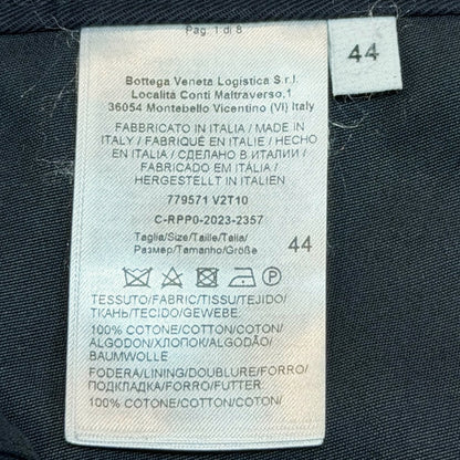 BOTTEGA VENETA Sailor Cotton Trousers Navy Size 44