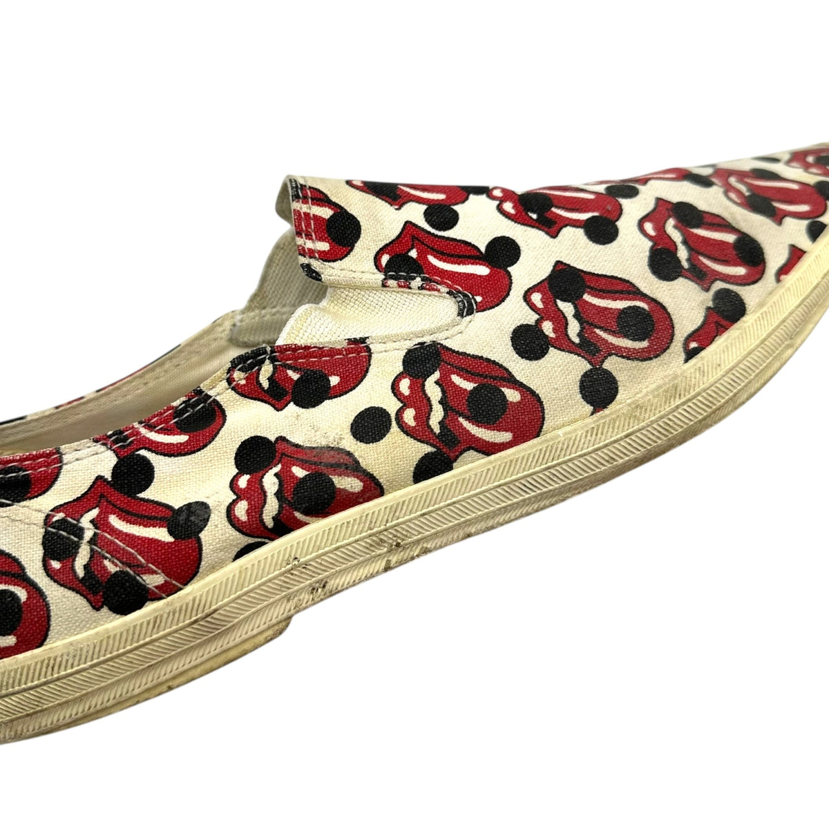 COMME des GARCONS HOMME PLUS 06SS Ivory Red Sneakers Size 27.0cm