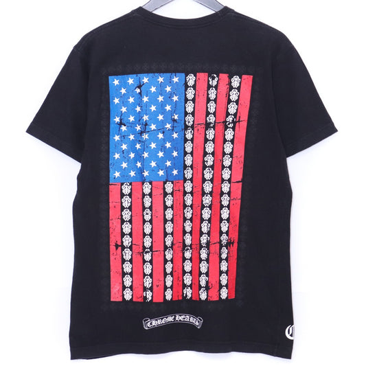 CHROME HEARTS American Flag Dagger T-Shirt Black Size M