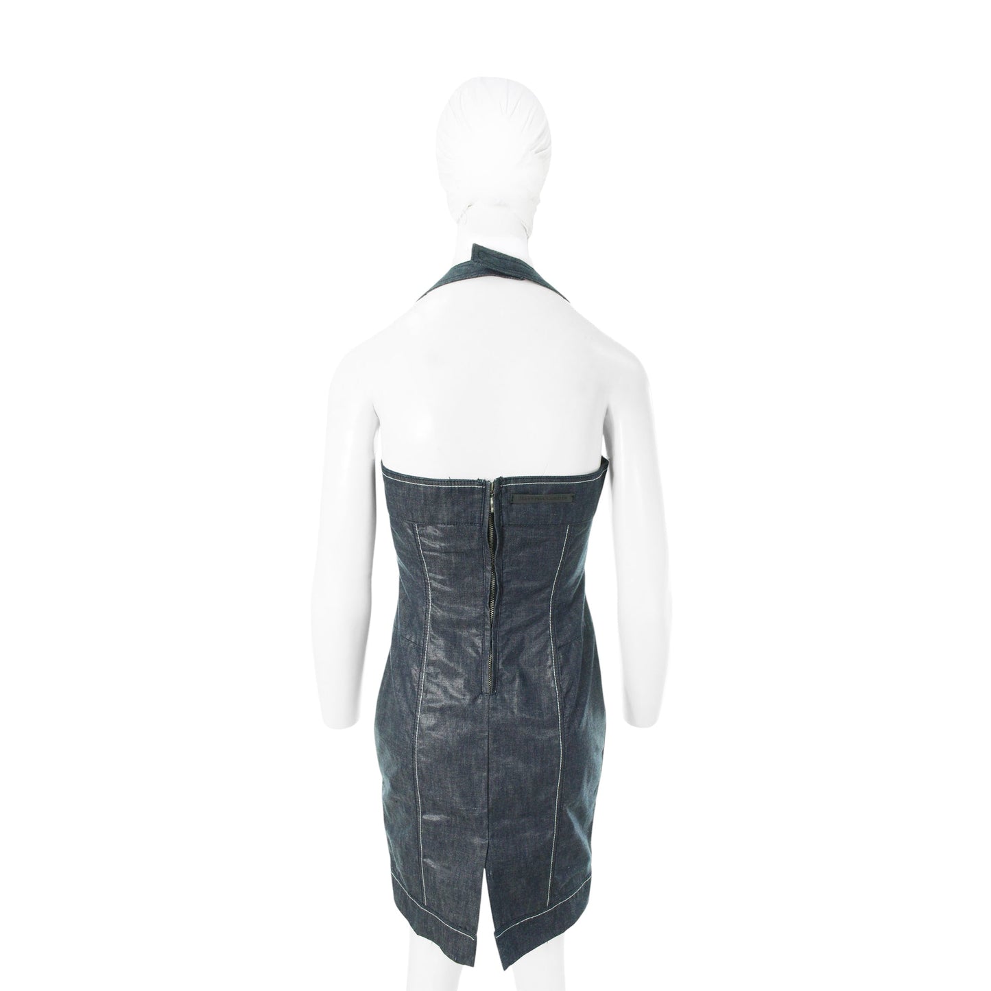 Jean Paul GAULTIER Indigo Cotton Dress Size 42