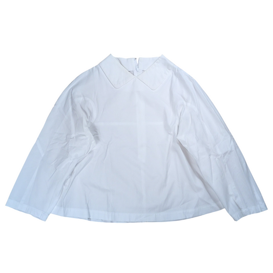COMME des GARCONS Big Collar Flare Blouse White Size S