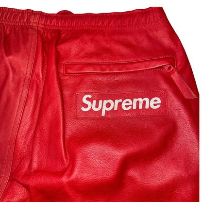 Supreme x AW LEATHER WARM UP PANT 19AW LEATHER WARM UP PANT Size M