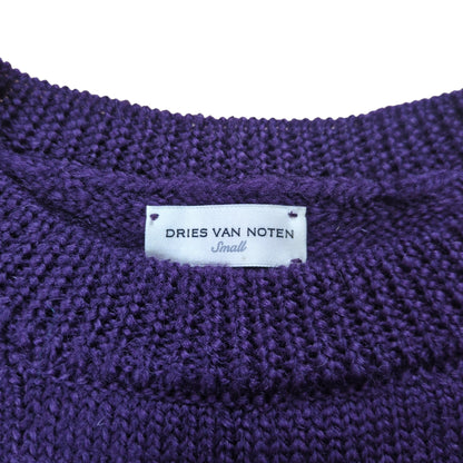 DRIES VAN NOTEN Front Design Wool Sweater Size S