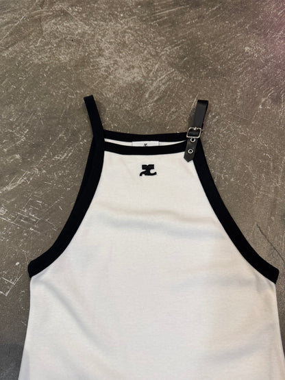 Courreges White Cotton T-Shirt Size XS