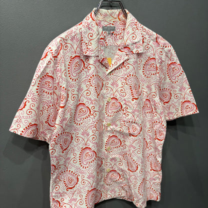 COMME des GARCONS HOMME 03AW Paisley Open Long Sleeve Shirt Size L