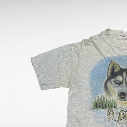 Hanes 90s T-Shirt Gray Size L