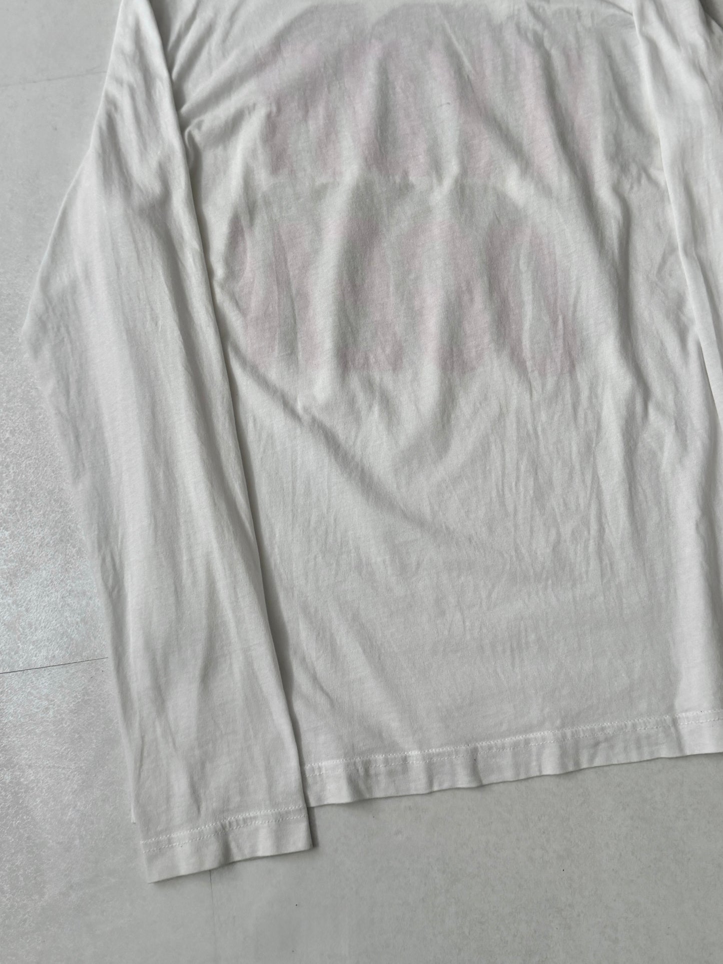 HYDROGEN White Cotton Long Sleeve T-Shirt Size L