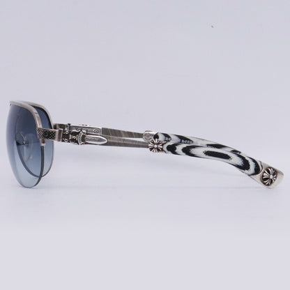 CHROME HEARTS Blade Hummer I Silver Sunglasses Size ONE SIZE