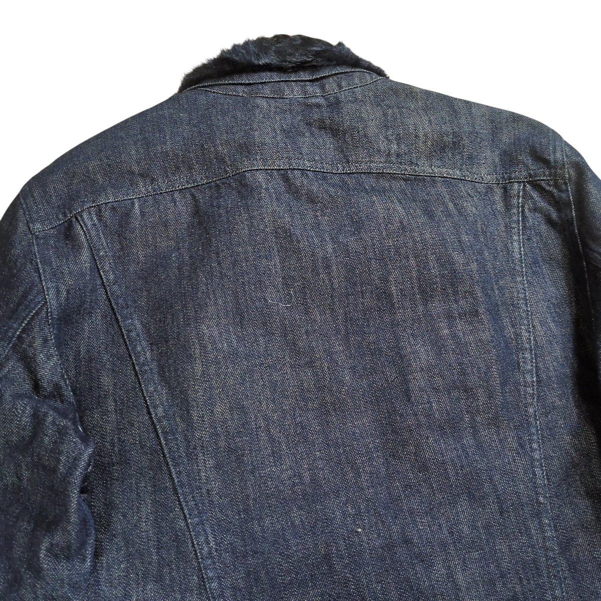 Maison Martin Margiela Fur Collar Denim Lamb Fur Size 46