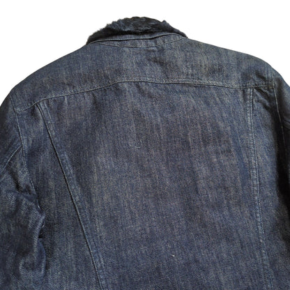 Maison Martin Margiela Fur Collar Denim Lamb Fur Size 46