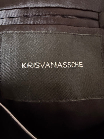 KRISVANASSCHE Virgin Wool Asymmetric Tailored Blazer Size 48