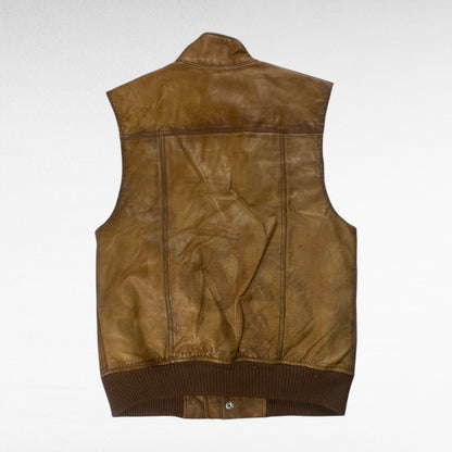 GP Leather Vest Brown Size S