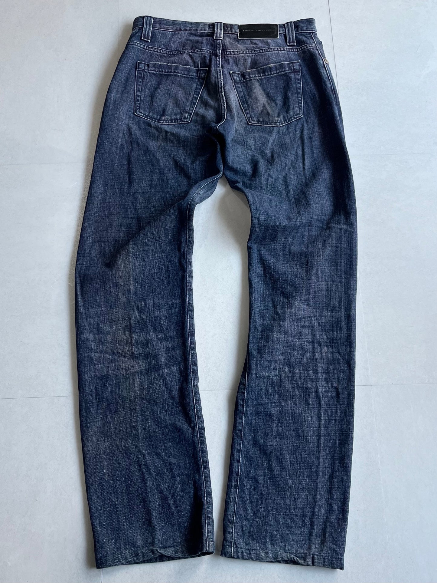 Emporio Armani Bleach Fade Blue Denim Jeans Size 30