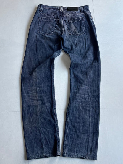 Emporio Armani Bleach Fade Blue Denim Jeans Size 30