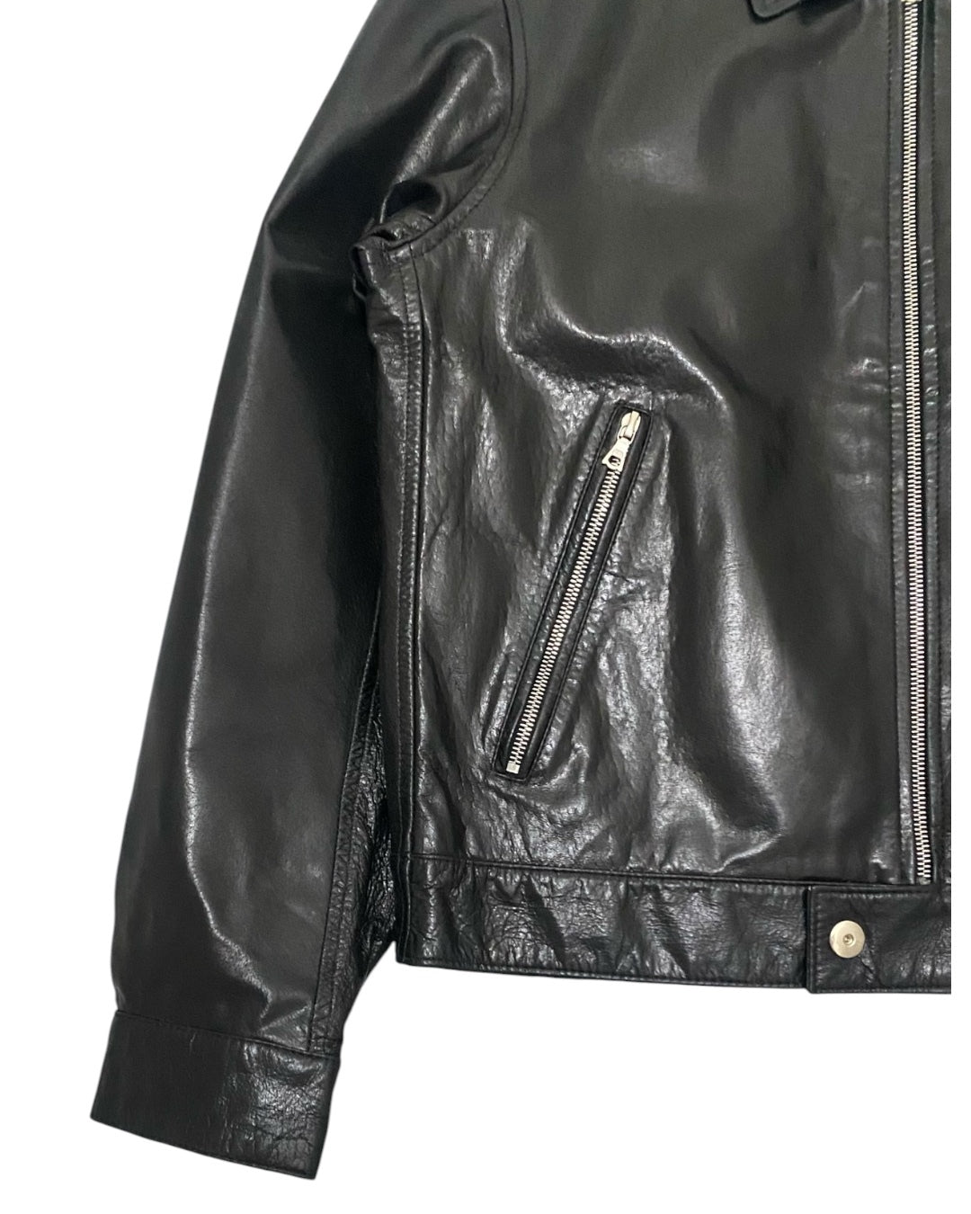 COMME CA DU MODE AW96 Leather Jacket Black