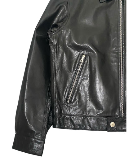 COMME CA DU MODE AW96 Leather Jacket Black