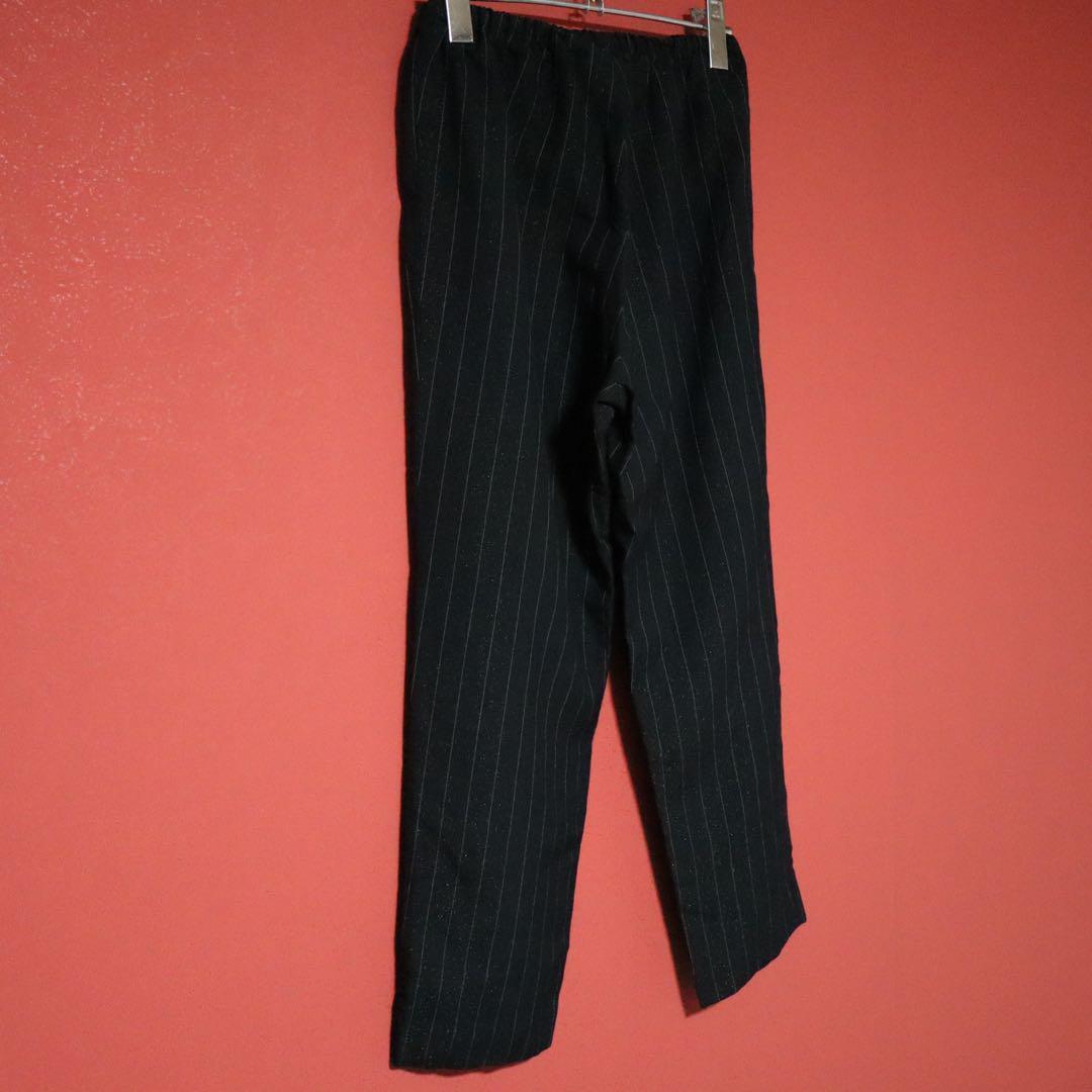 Comme des Garcons 99AW Black & Gold Lame Striped Size M