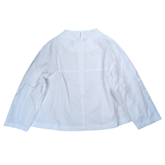 COMME des GARCONS Big Collar Flare Blouse White Size S