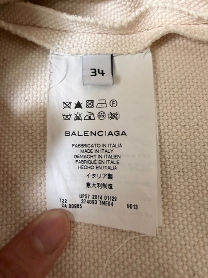 BALENCIAGA 14AW Heavy Cotton Vest White