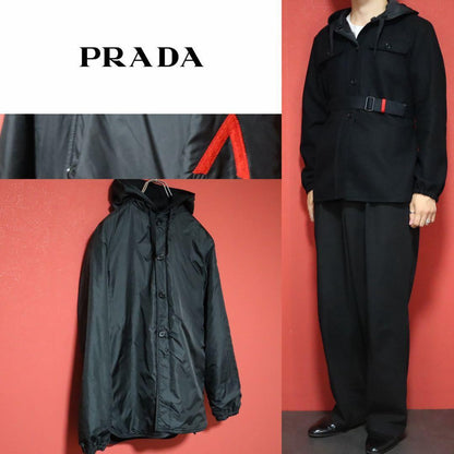 PRADA SPORTS 00s Reversible Nylon Hooded Jacket Size S