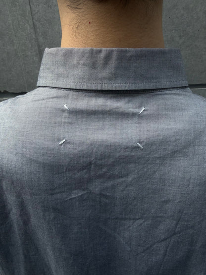 Maison Martin Margiela SS13 Deconstructed Shirt Gray Size S