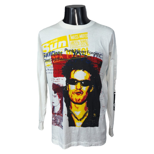 SEX PISTOLS SID VICIOUS GOD SAVE THE QUEEN Long Sleeve T-Shirt Size L