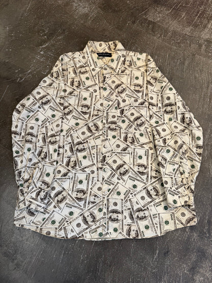 PHENOMENON White Cotton Long Sleeve Shirt Size L