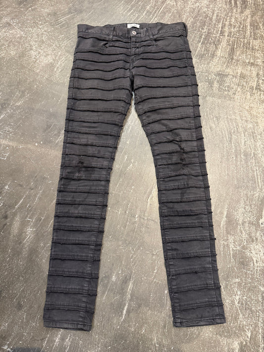undercover 13AW Black Stretch Cotton Pants Size 1