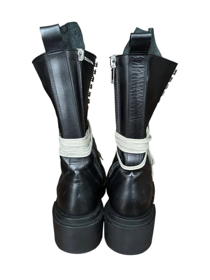 rick owens SS23 Army Long Bogun Boots