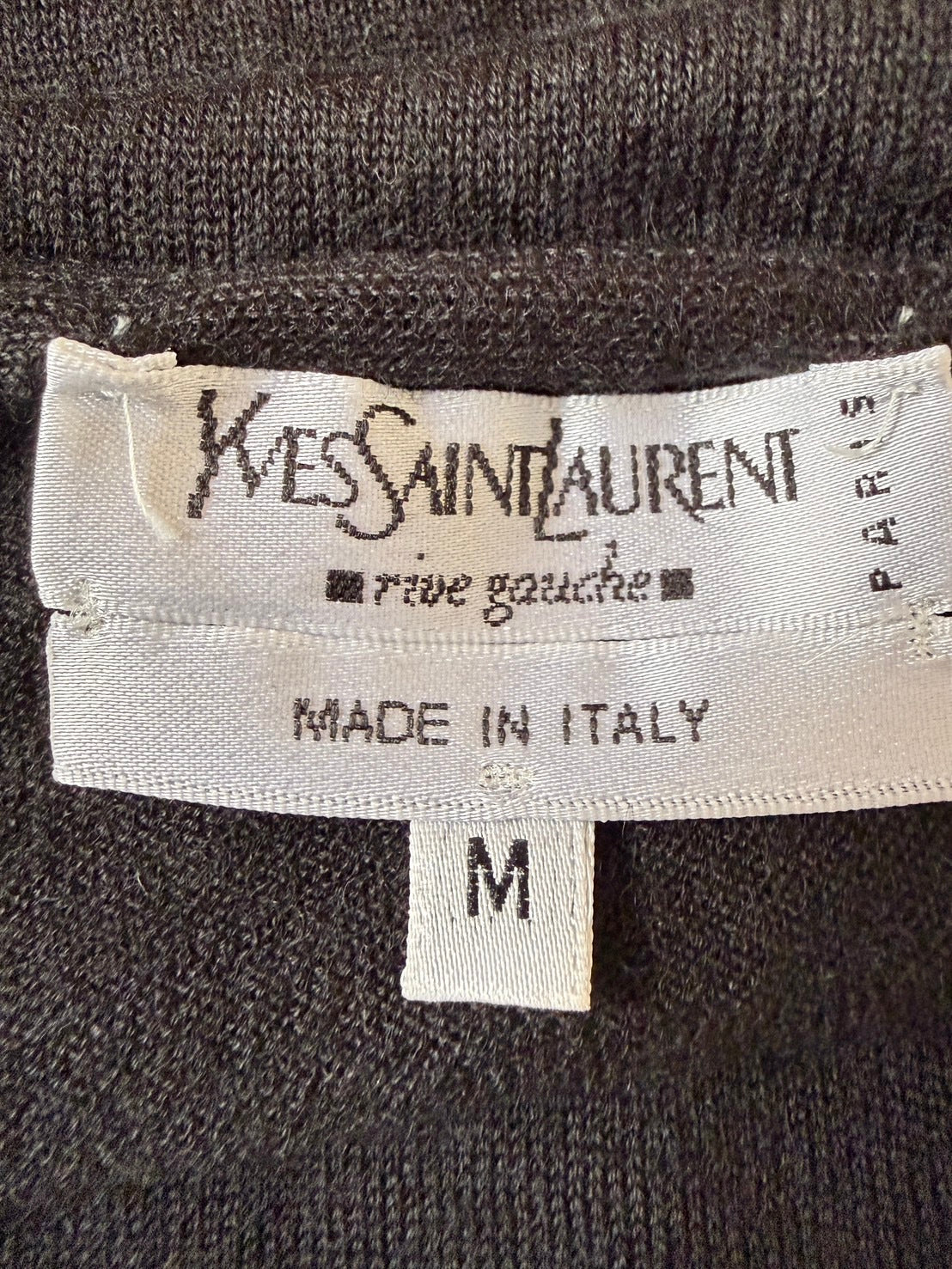 Yves Saint Laurent 2000s Cashmere Deep Sweater Black Size M