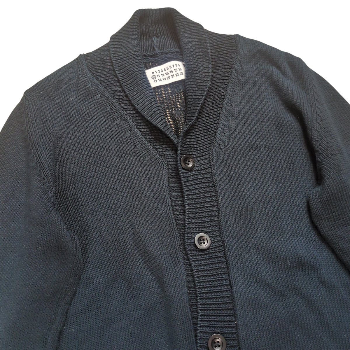 Maison Martin Margiela Mesh Knit Cardigan Black Size S