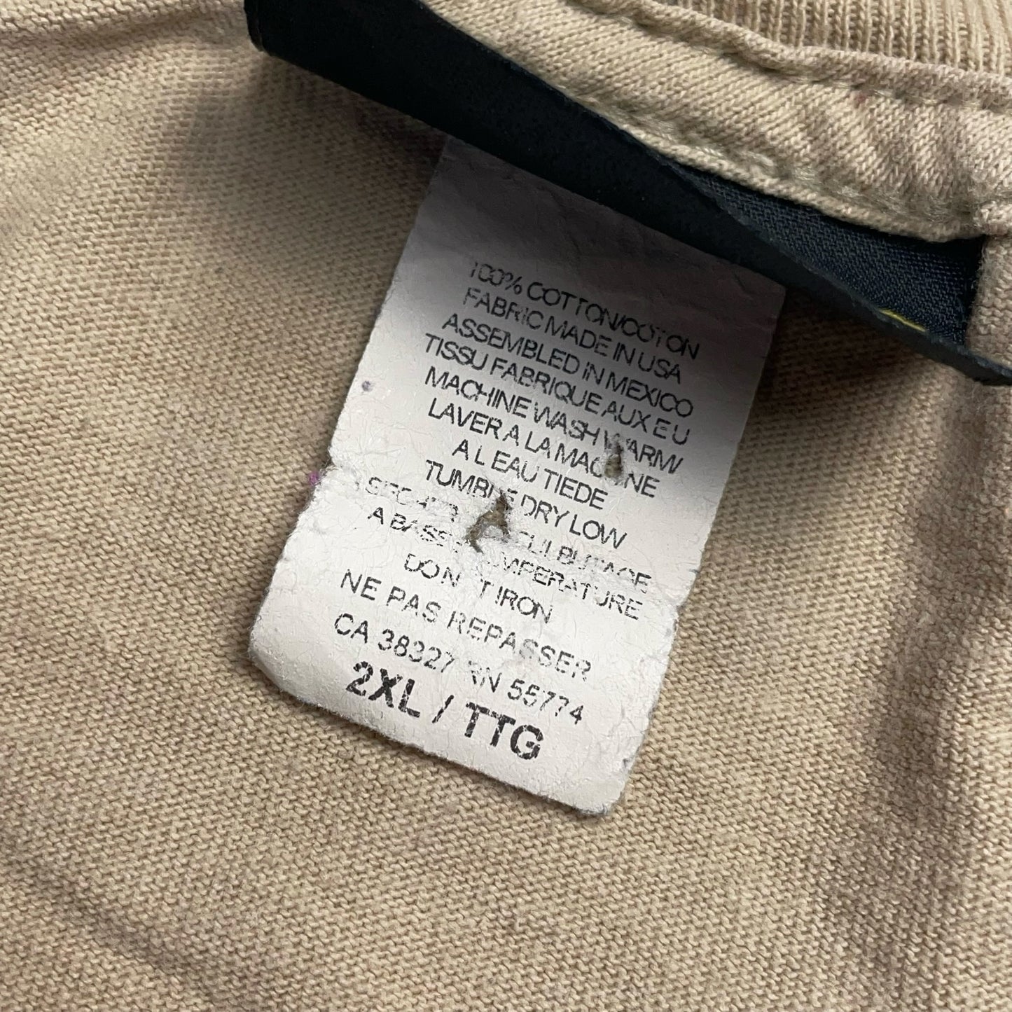 MARSHLANDS 90s T-Shirt Beige Size 2XL