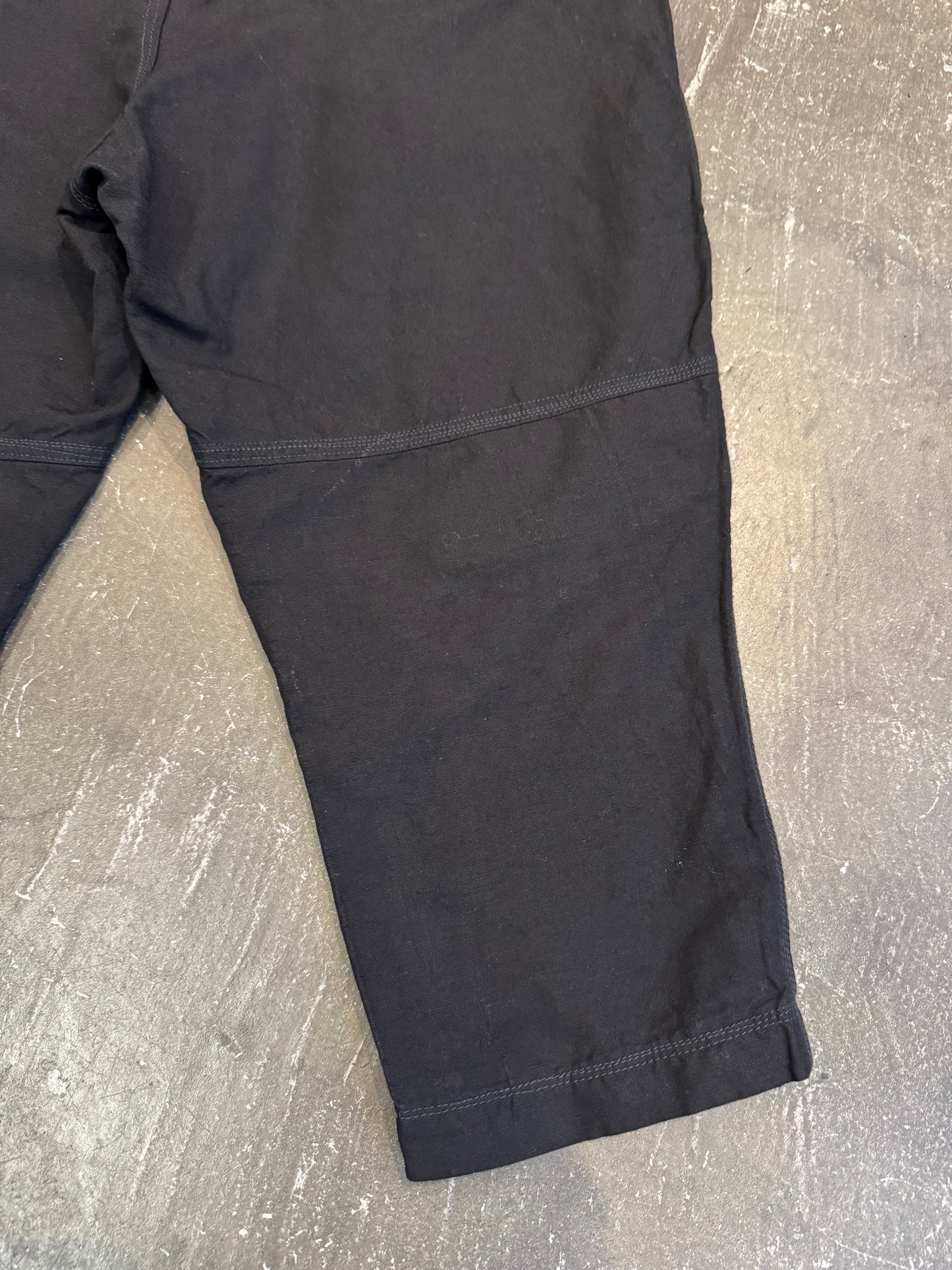 Junya Watanabe Black Nylon-Hemp Pants (2020) Size XS