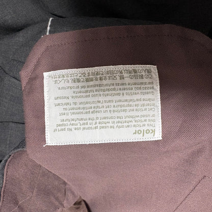 kolor 21SS Asymmetric Wool Cropped Pants Gray Size 2