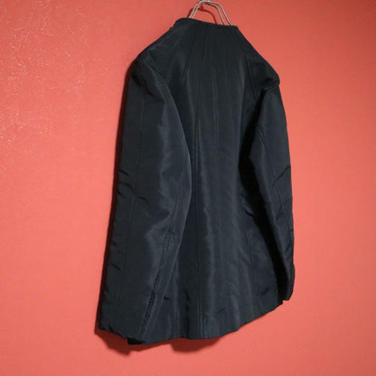 ISSEY MIYAKE 01AW Panel No Collar Jacket Black Size 2