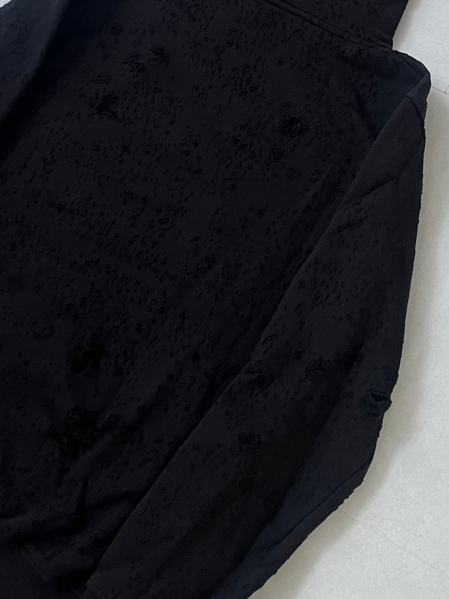 Alyx Damaged Black Hoodie Size XL