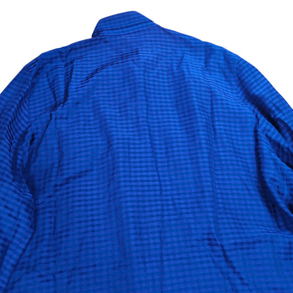 Christian Dior 90s Shadow Check Rayon Shirt Purple Size M
