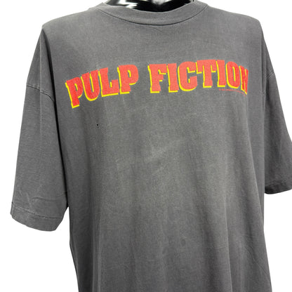 PULP FICTION 90s Movie Logo Double Sided T-Shirt Size XL
