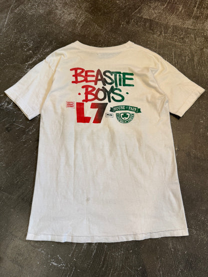 Vintage BEASTIE BOYS White T-Shirt Size S