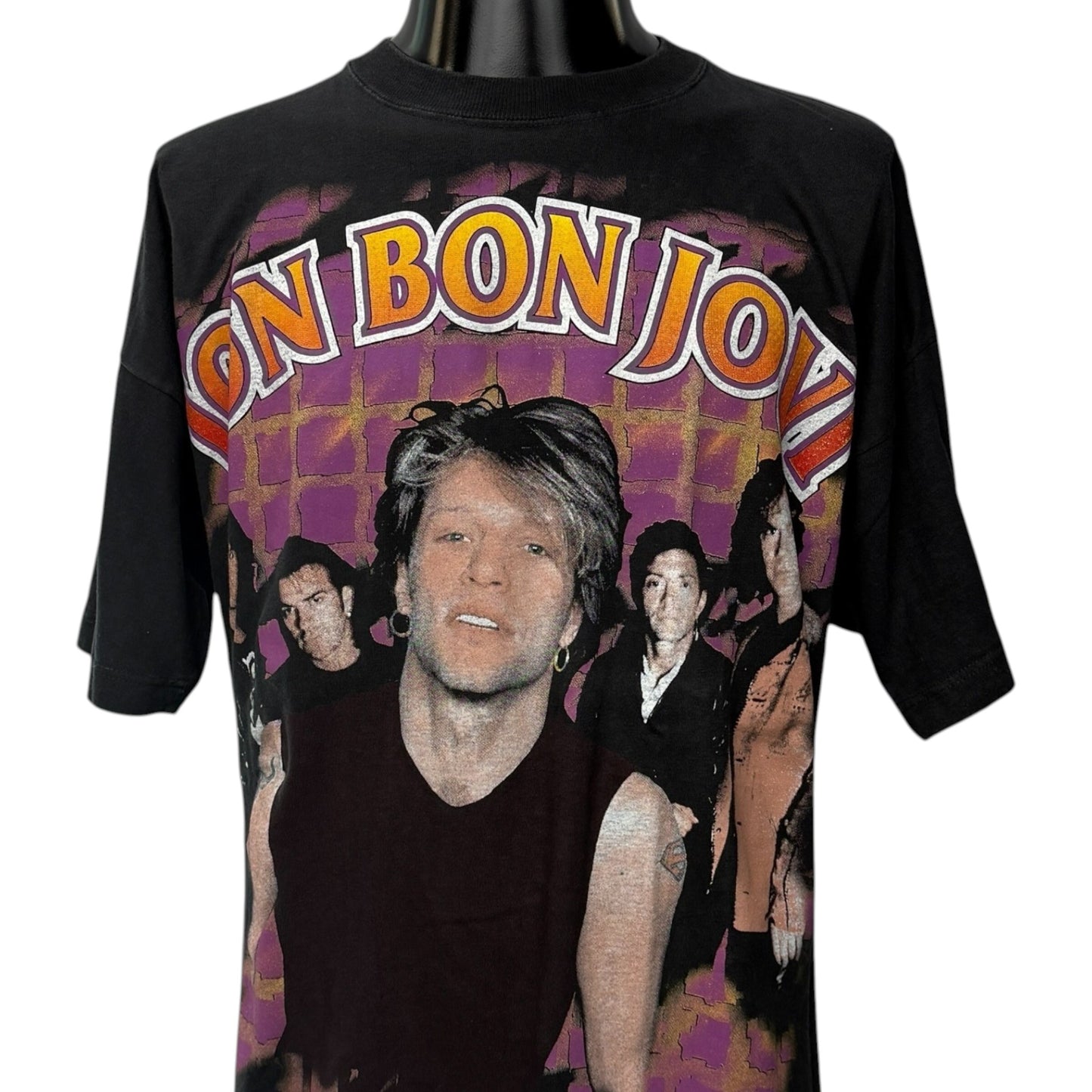 BON JOVI 90s-00s Vintage Band T-Shirt Size XL