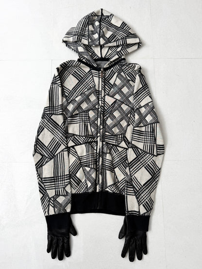 Lucien Pellat-Finet Skull Design Zip Hoodie Size S