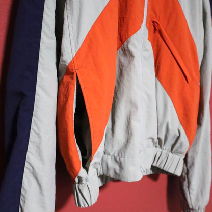 Kenzo Colorblock Logo Nylon Zip Jacket Size S