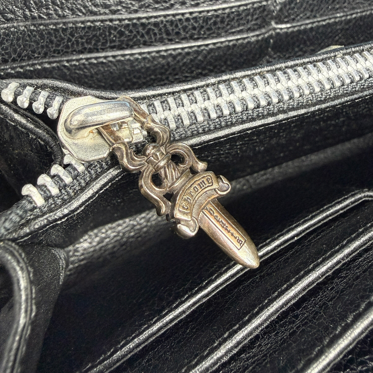 CHROME HEARTS REC F ZIP Pyramid Plus Round Zip